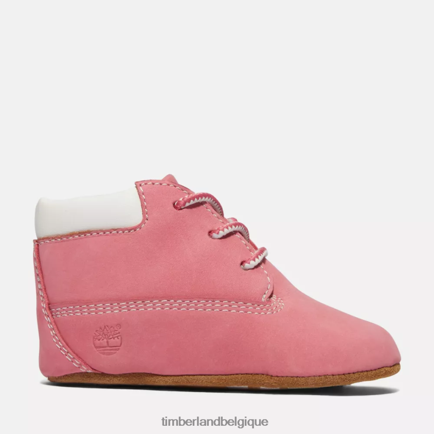 chausson de berceau avec ensemble de chapeaux enfants Timberland 2042VP1124 chaussure rose