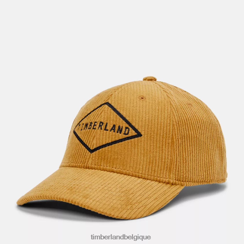 casquette en velours côtelé femmes Timberland 2042VP1051 accessoires blé