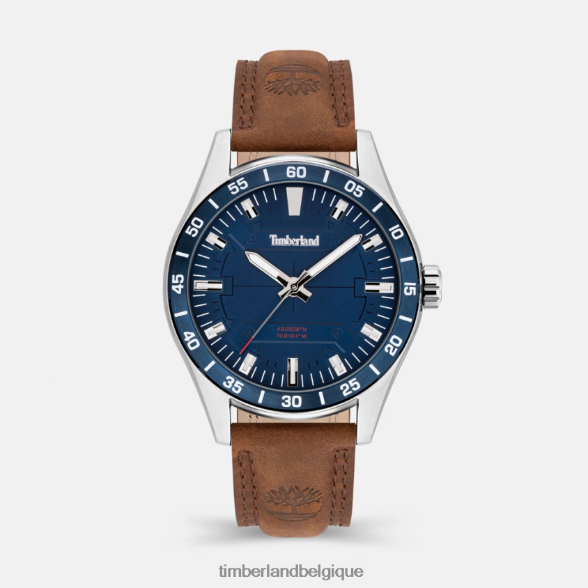 montre calverton Hommes Timberland 2042VP771 accessoires visage bleu/bande marron