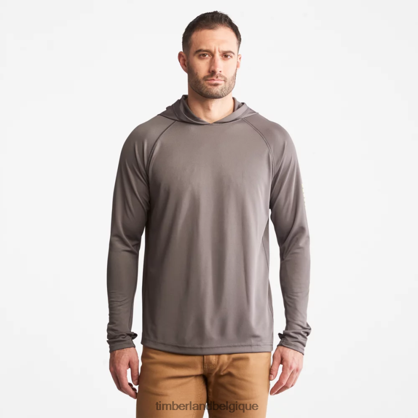 bon sweat à capuche Hommes Timberland PRO 2042VP356 vêtements étain